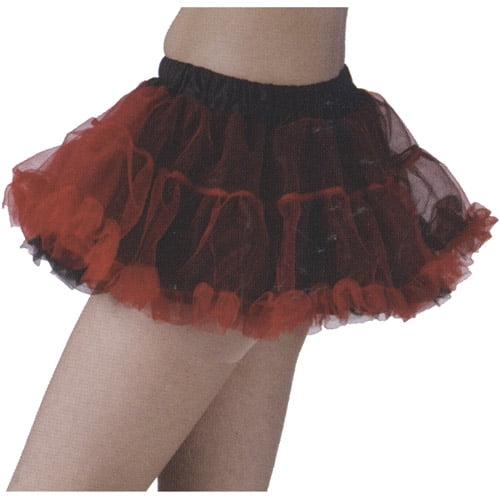 Black Red Skull Pettiskirt Petticoat Fancy Dress Halloween Costume Accessory Black Red Skull Pettiskirt Petticoat Fancy Dress Halloween Costume Accessory